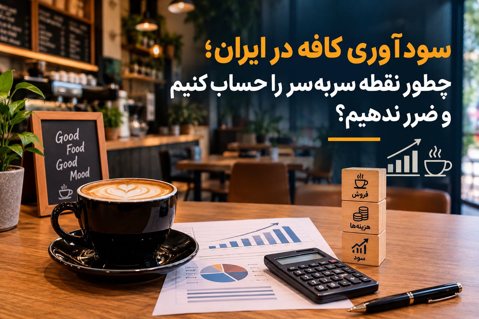 سودآوری کافه در ایران؛ چطور نقطه سربه‌سر را حساب کنیم و ضرر ندهیم؟